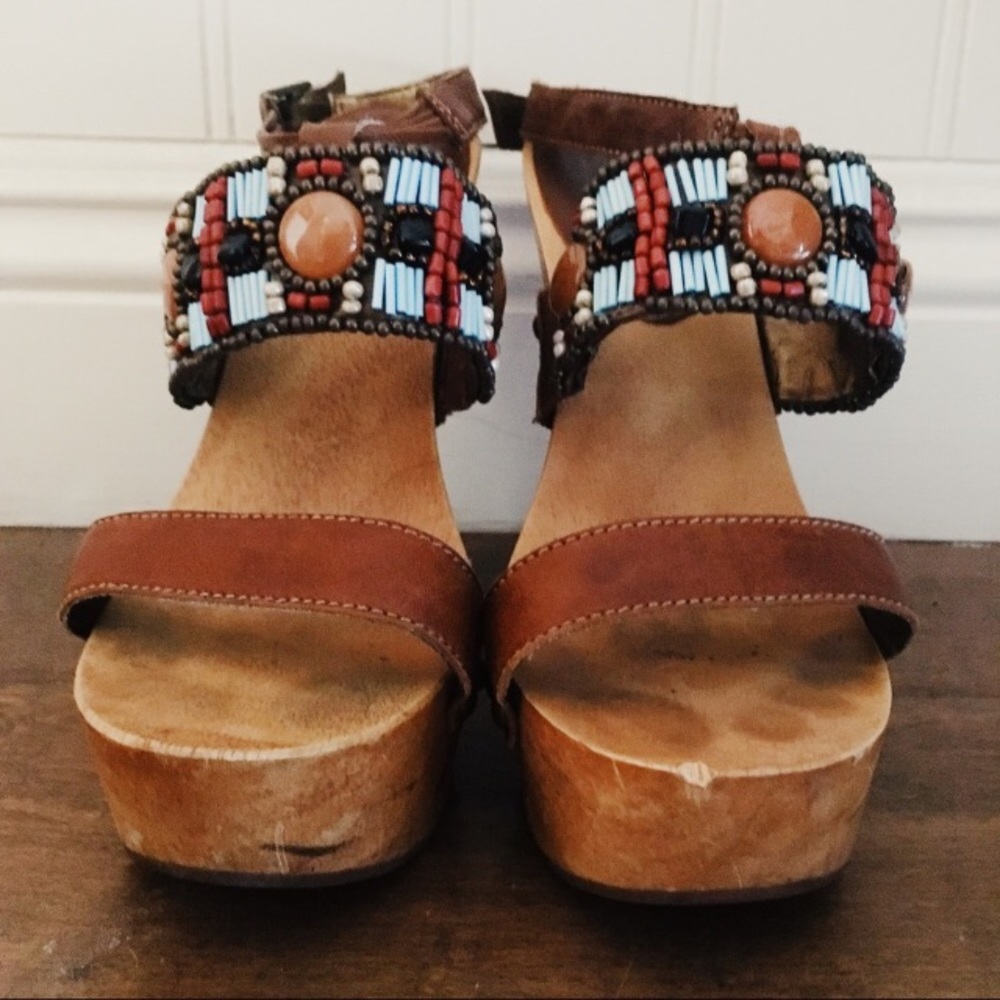 Pelle Moda Beaded Heels